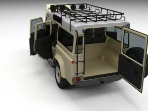full land rover defender 110 station wagon 3D Model