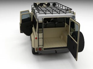 full land rover defender 110 station wagon 3D Model
