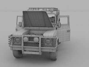 full land rover defender 110 station wagon 3D Model