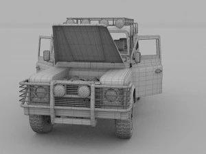 full land rover defender 110 station wagon 3D Model