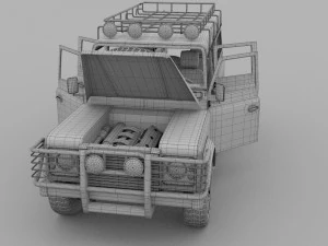 full land rover defender 110 station wagon 3D Model