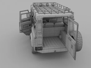 full land rover defender 110 station wagon 3D Model