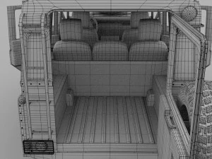 full land rover defender 110 station wagon 3D Model