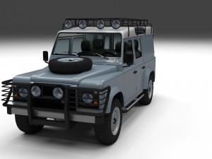 full land rover defender 110 utility station wagon 3D मॉडल