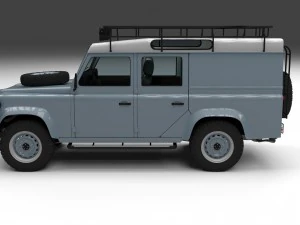 full land rover defender 110 utility station wagon 3D Model