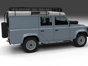 full land rover defender 110 utility station wagon 3D Model