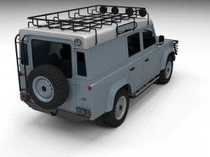 full land rover defender 110 utility station wagon 3D Model