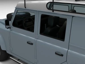 full land rover defender 110 utility station wagon 3D Model