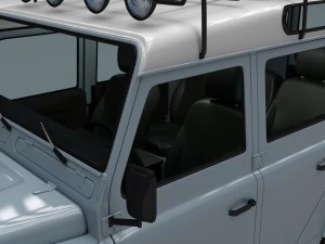 full land rover defender 110 utility station wagon 3D Model