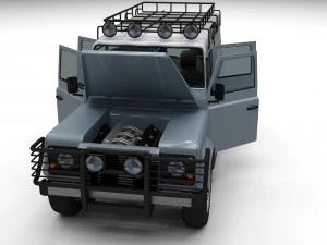 full land rover defender 110 utility station wagon 3D Model