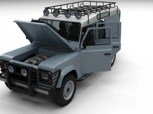 full land rover defender 110 utility station wagon 3D Model
