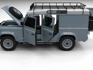 full land rover defender 110 utility station wagon 3D मॉडल