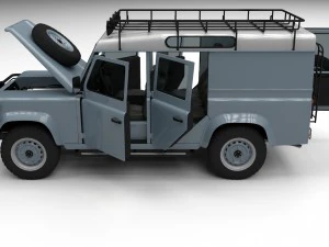 full land rover defender 110 utility station wagon 3D Model