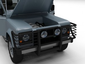 full land rover defender 110 utility station wagon 3D मॉडल
