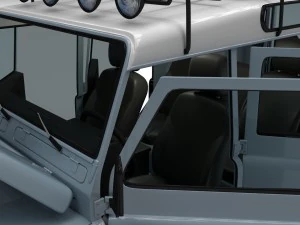 full land rover defender 110 utility station wagon 3D Model