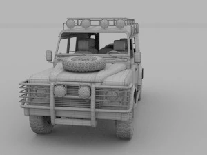 full land rover defender 110 utility station wagon 3D Model