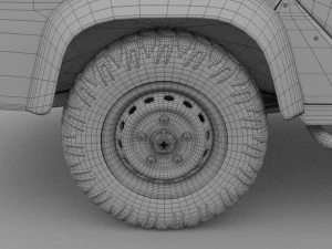 full land rover defender 110 utility station wagon 3D Model