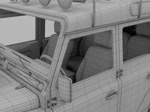 full land rover defender 110 utility station wagon 3D Model