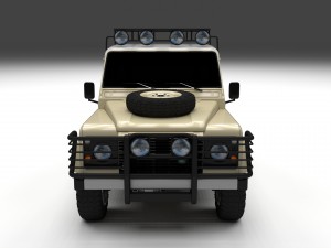 land rover defender 110 double cab pick up 3Dモデル