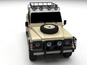 land rover defender 110 double cab pick up 3Dモデル