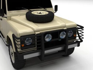 land rover defender 110 double cab pick up 3D Model