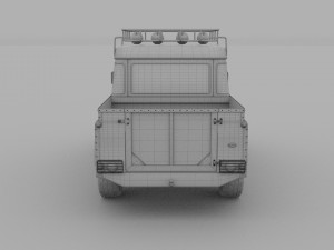 land rover defender 110 double cab pick up 3Dモデル