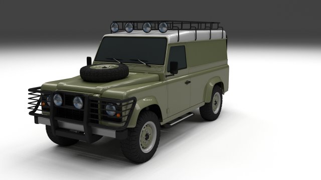 land rover defender 110 hard top 3D Модель .c4d .max .obj .3ds .fbx .stl .blend 