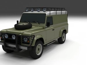 land rover defender 110 hard top 3D Модель