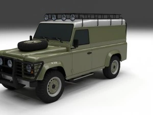 land rover defender 110 hard top 3D Model