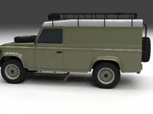 land rover defender 110 hard top 3D Model