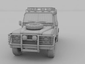 land rover defender 110 hard top 3D Model