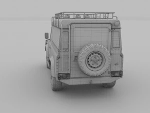 land rover defender 110 hard top 3D Model