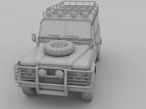 land rover defender 110 hard top 3D Model
