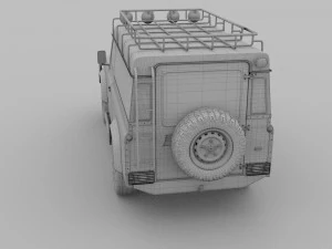 land rover defender 110 hard top 3D Model