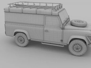 land rover defender 110 hard top 3D Model
