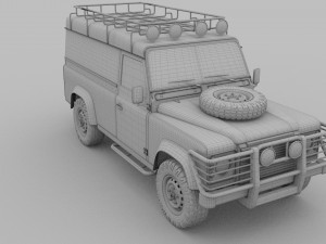 land rover defender 110 hard top 3D Модель