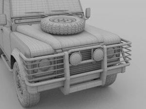 land rover defender 110 hard top 3D Model