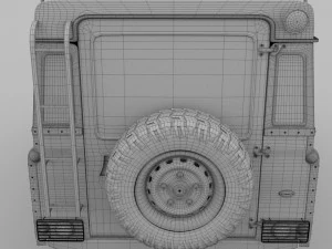 land rover defender 110 hard top 3D Model