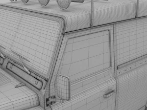 land rover defender 110 hard top 3D Model