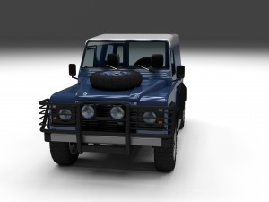 full land rover defender 90 hard top 3D मॉडल
