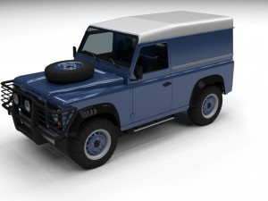full land rover defender 90 hard top 3D मॉडल