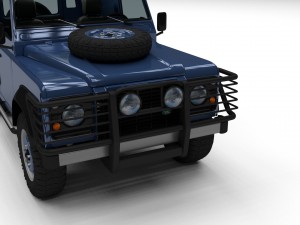 full land rover defender 90 hard top 3D मॉडल