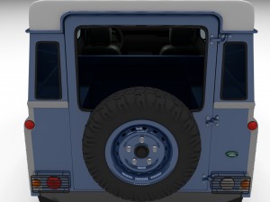 full land rover defender 90 hard top 3D मॉडल