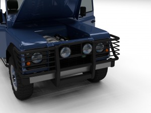 full land rover defender 90 hard top 3D मॉडल