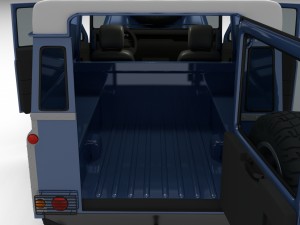 full land rover defender 90 hard top 3D मॉडल