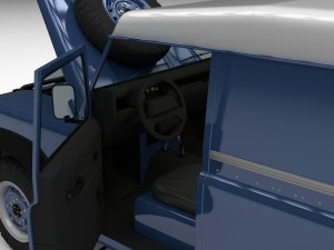 full land rover defender 90 hard top 3D मॉडल