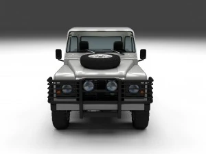 full land rover defender 90 pick up 3D Model
