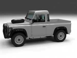 full land rover defender 90 pick up 3D Model