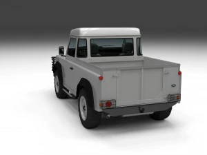 full land rover defender 90 pick up 3D Model