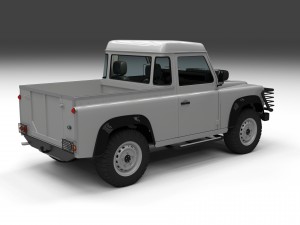 full land rover defender 90 pick up 3Dモデル